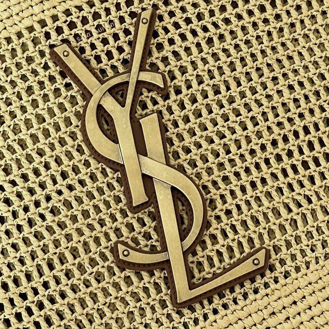 RAFFIA ICARE 55 BEIGE BROWN STRAW