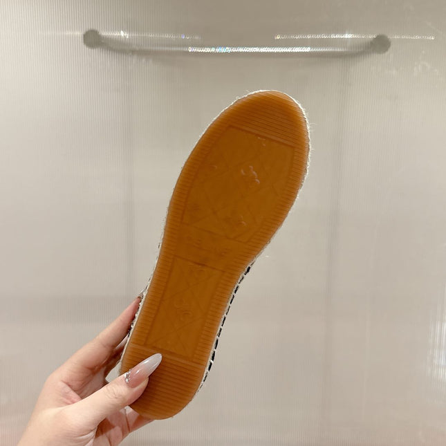 ESPADRILLES BLACK SUEDE EMBOSSED LOGO