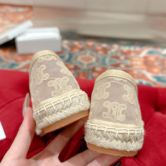 ESPADRILLES IN BEIGE MESH