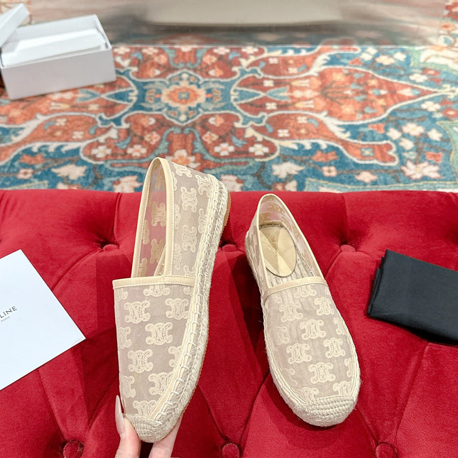 ESPADRILLES IN BEIGE MESH
