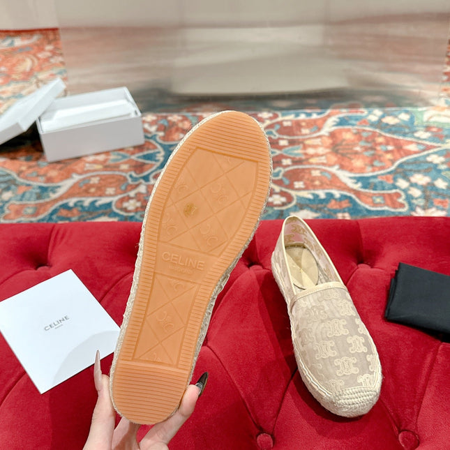 ESPADRILLES IN BEIGE MESH