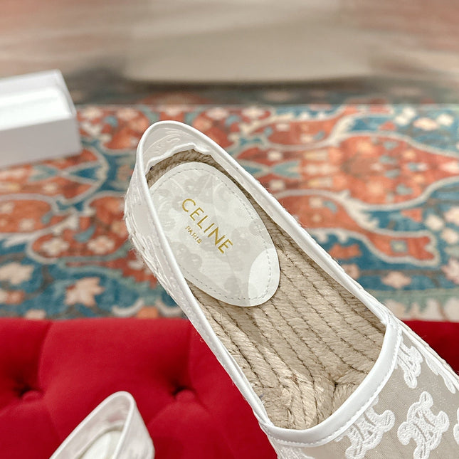 ESPADRILLES IN WHITE MESH