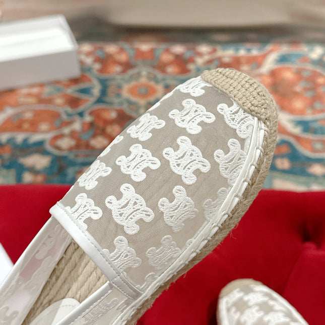 ESPADRILLES IN WHITE MESH