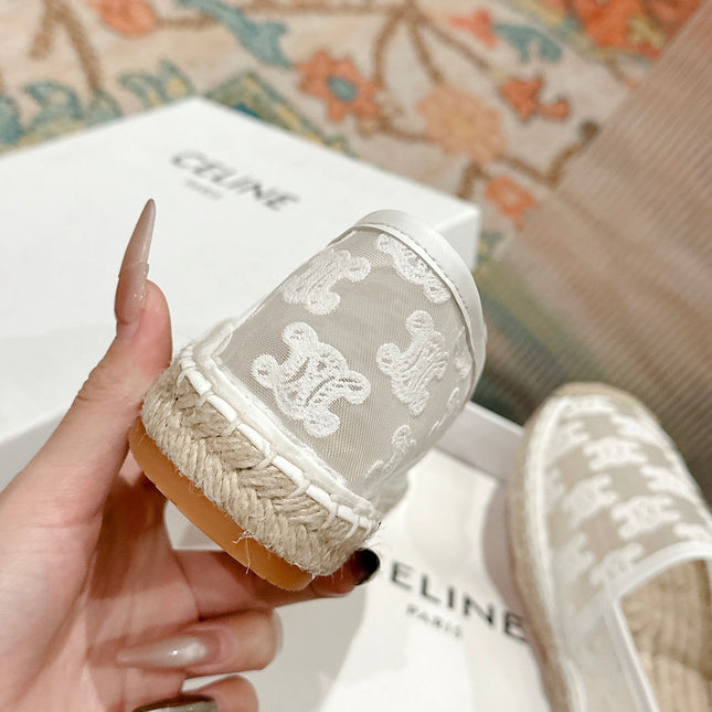 ESPADRILLES IN WHITE MESH