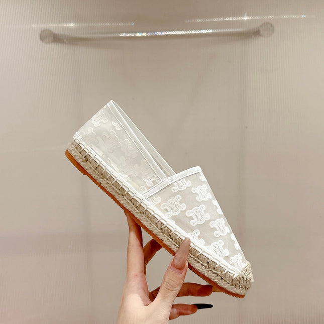 ESPADRILLES IN WHITE MESH