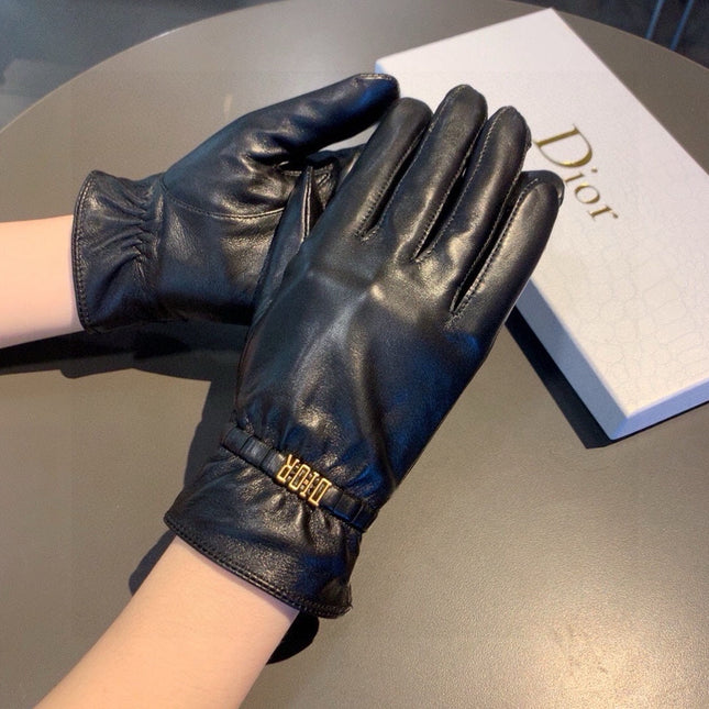 LAMBSKIN GLOVES BLACK 458587