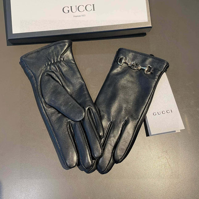 TOUCHSCREEN GLOVES IN BLACK LAMBSKIN AND CASHMERE LINING 462259