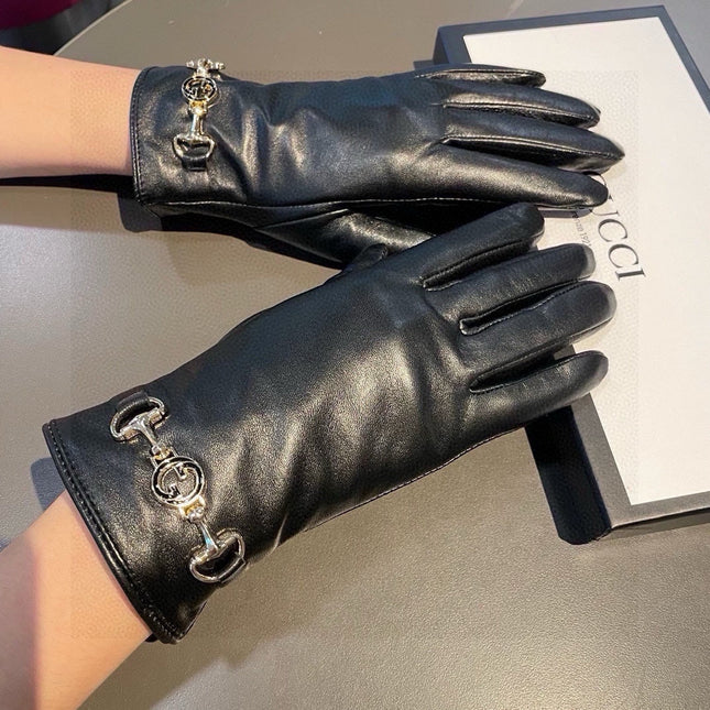 TOUCHSCREEN GLOVES IN BLACK LAMBSKIN AND CASHMERE LINING 462259