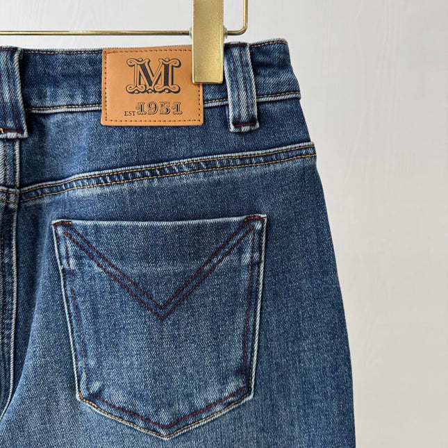 MAX MARA 25S STRAIGHT-LEG JEANS WITH SHEEPSKIN LINING 060