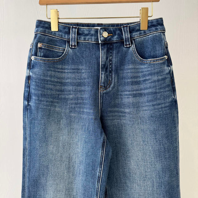 MAX MARA 25S STRAIGHT-LEG JEANS WITH SHEEPSKIN LINING 060