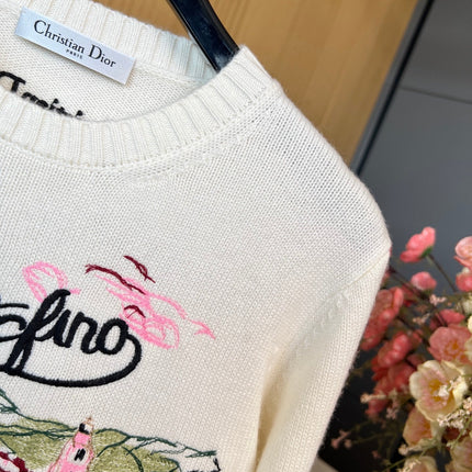 DIOR 25S LONG-SLEEVE CREW NECK T-SHIRT STYLE 199