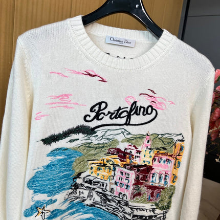 DIOR 25S LONG-SLEEVE CREW NECK T-SHIRT STYLE 199