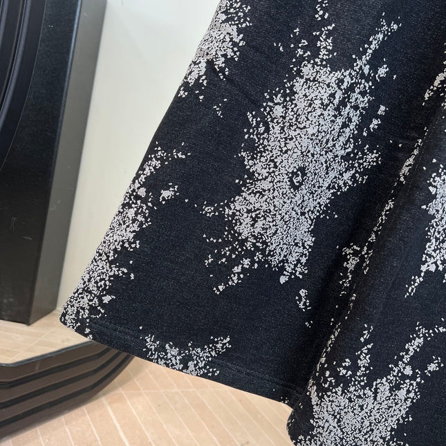 CHANEL 25S PRINTED WIDE-LEG PANTS 620489