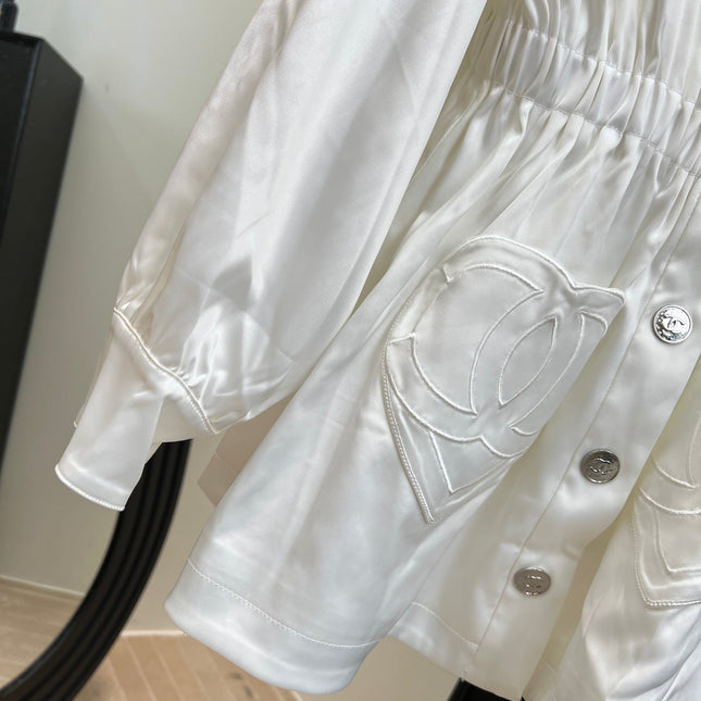 CHANEL 25S HOODED JACKET WITH LACE TRIM 409