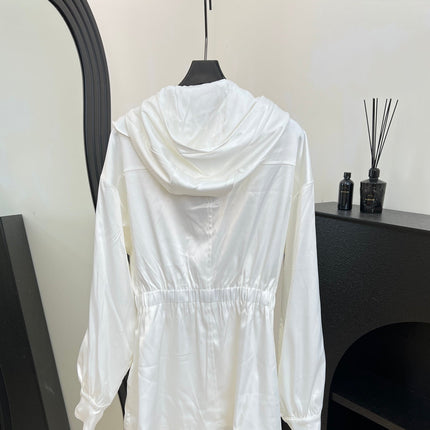 CHANEL 25S HOODED JACKET WITH LACE TRIM 409