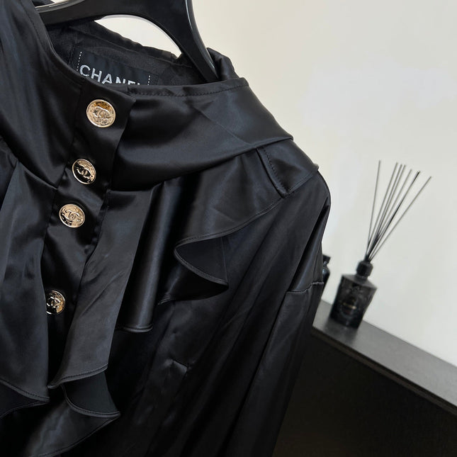 CHANEL 25S HOODED JACKET WITH LACE TRIM 408