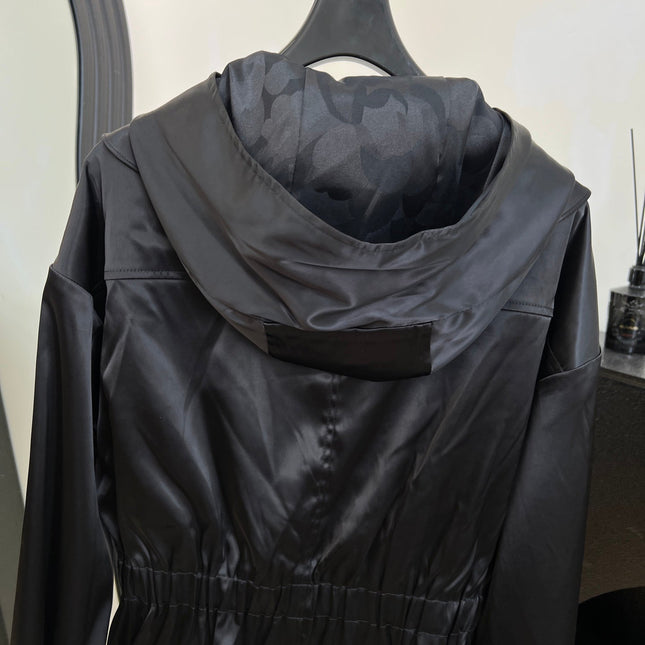 CHANEL 25S HOODED JACKET WITH LACE TRIM 408