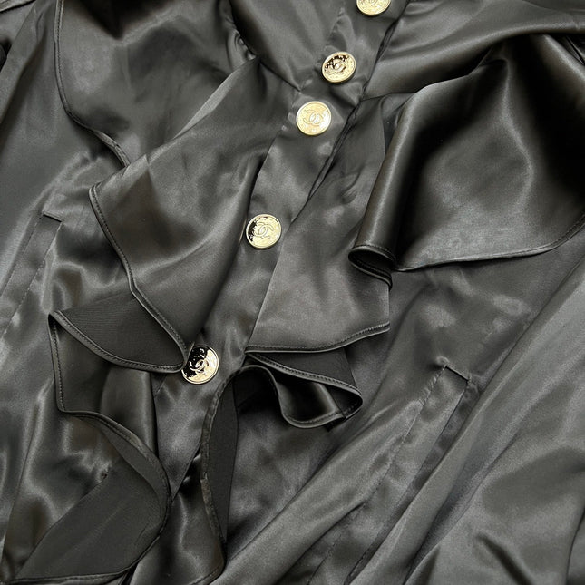 CHANEL 25S HOODED JACKET WITH LACE TRIM 408