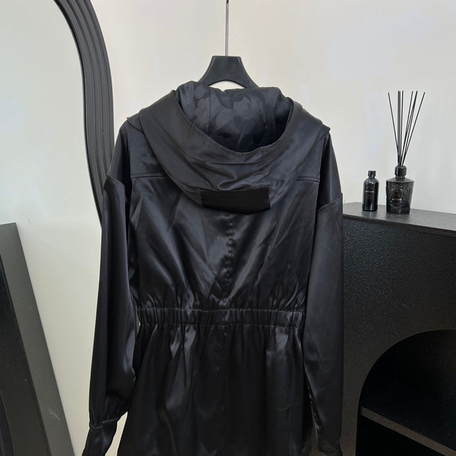 CHANEL 25S HOODED JACKET WITH LACE TRIM 408