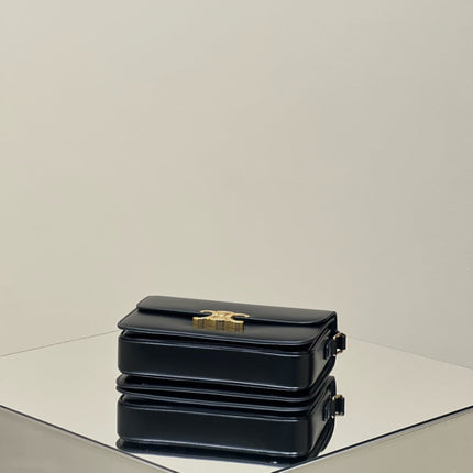 MINI CLAUDE 22 SHINY CALFSKIN BLACK