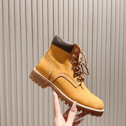 CELINE 25S MARTIN BOOTS IN MEDIUM ORANGE CALFSKIN