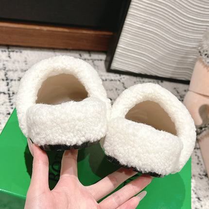 REGGIE SLIPPER IN BRONZE BROWN SUEDE AND SHEARLING LINING