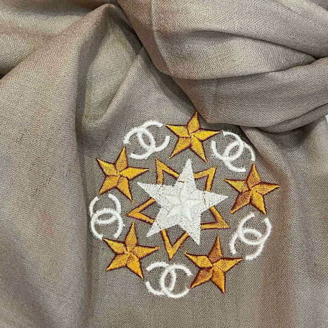 SCARF 200 CM IN MEDIUM BROWN CASHMERE 394614