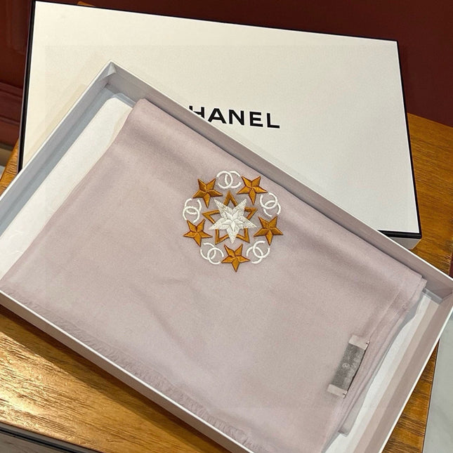 SCARF 200 CM IN OYSTER TAN CASHMERE 394615