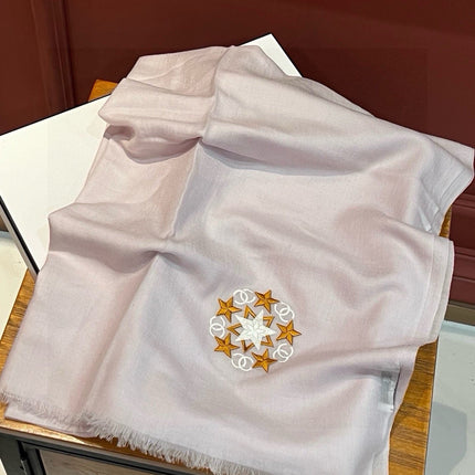 SCARF 200 CM IN OYSTER TAN CASHMERE 394615