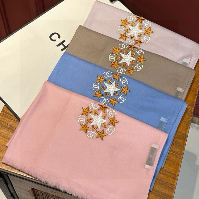 SCARF 200 CM IN OYSTER TAN CASHMERE 394615