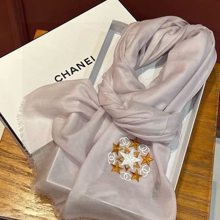 SCARF 200 CM IN OYSTER TAN CASHMERE 394615