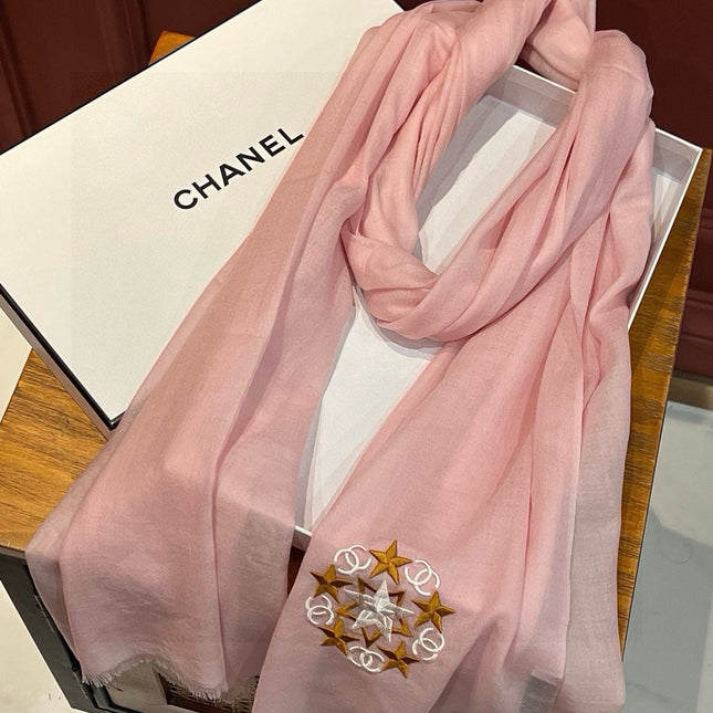 SCARF 200 CM IN BLUSH PINK CASHMERE 394617