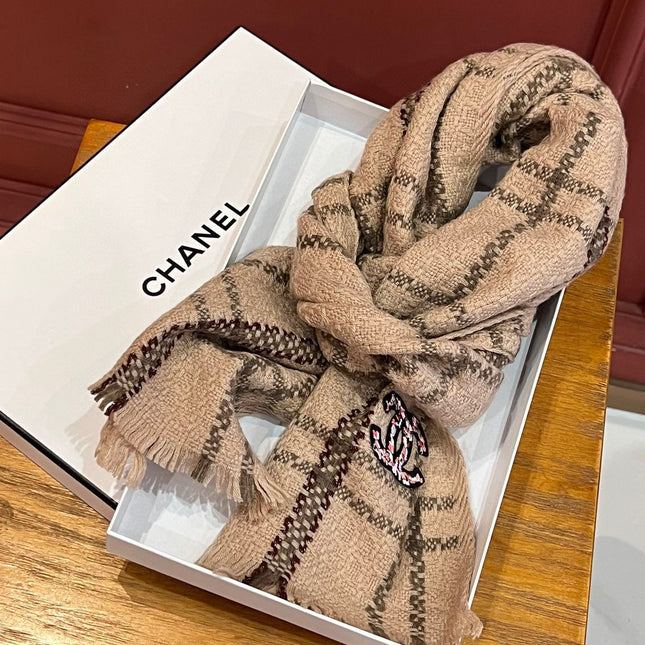 SCARF 190 CM IN CIDER BROWN CASHMERE 396471