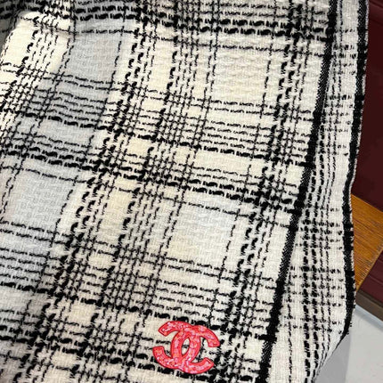 SCARF 200 CM IN WHITE CASHMERE 402146