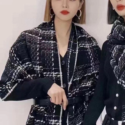 SCARF 200 CM IN BLACK CASHMERE 402147