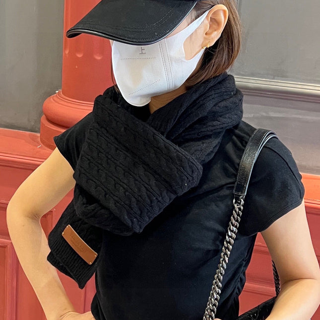 BBR SCARF 170 CM IN WOOL MIX CASHMERE 489017