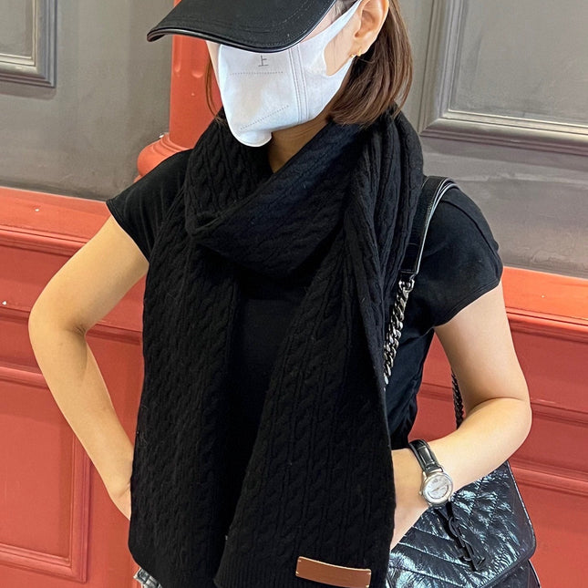 BBR SCARF 170 CM IN WOOL MIX CASHMERE 489017