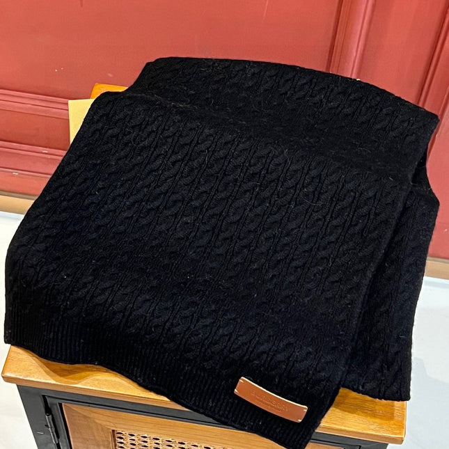 BBR SCARF 170 CM IN WOOL MIX CASHMERE 489017