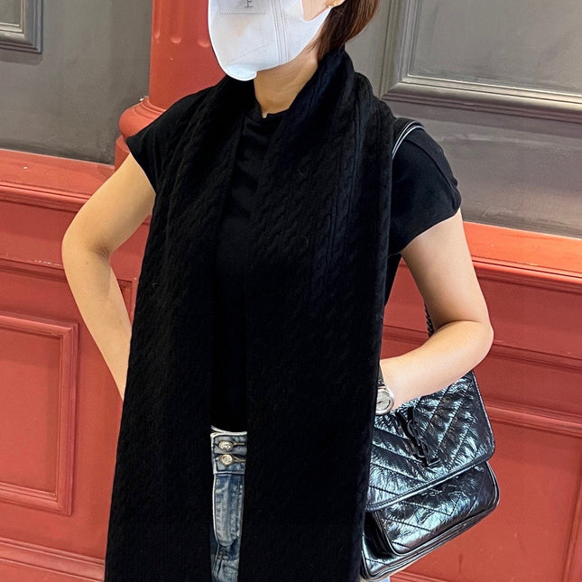 BBR SCARF 170 CM IN WOOL MIX CASHMERE 489017