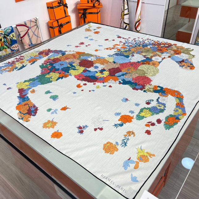 HERMES 25S SCARF 140 IN SILK 724766