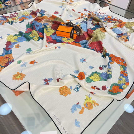 HERMES 25S SCARF 140 IN SILK 724766