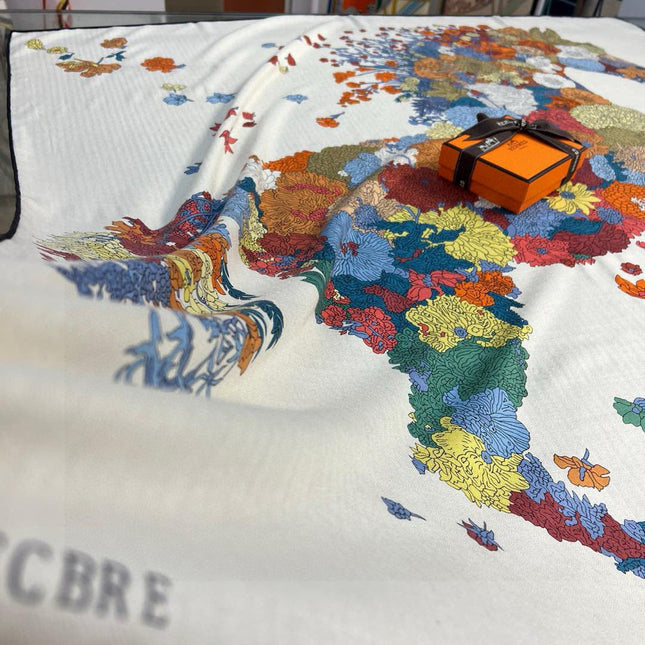 HERMES 25S SCARF 140 IN SILK 724766