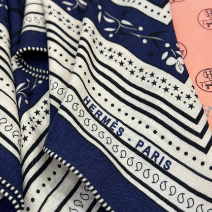 HERMES 25S SCARF 140 IN CASHMERE SILK 727315