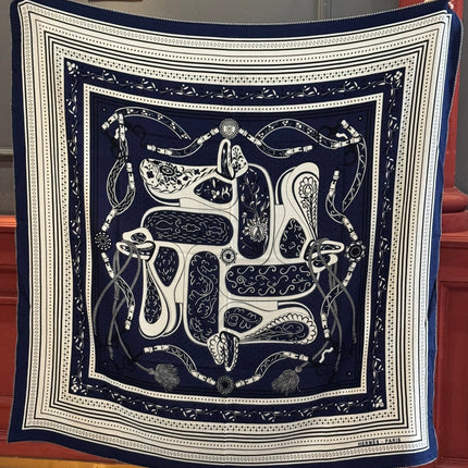 HERMES 25S SCARF 140 IN CASHMERE SILK 727315