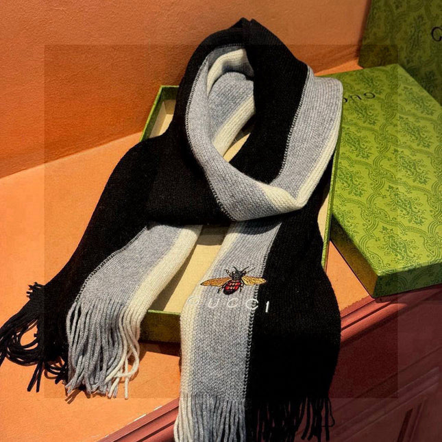 GUCCI 25S SCARF 180 IN CASHMERE 730564