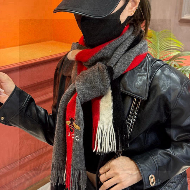 GUCCI 25S SCARF 180 IN CASHMERE 730565