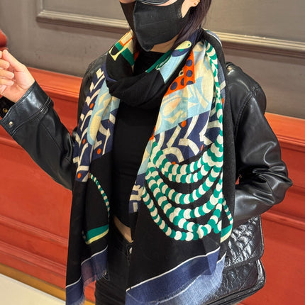 HERMES 25S SCARF 200 IN CASHMERE SILK 730597