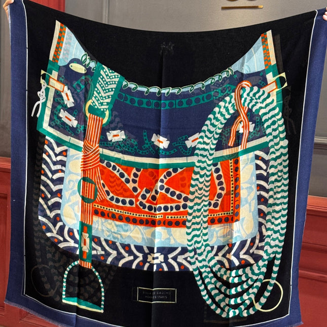 HERMES 25S SCARF 200 IN CASHMERE SILK 730597