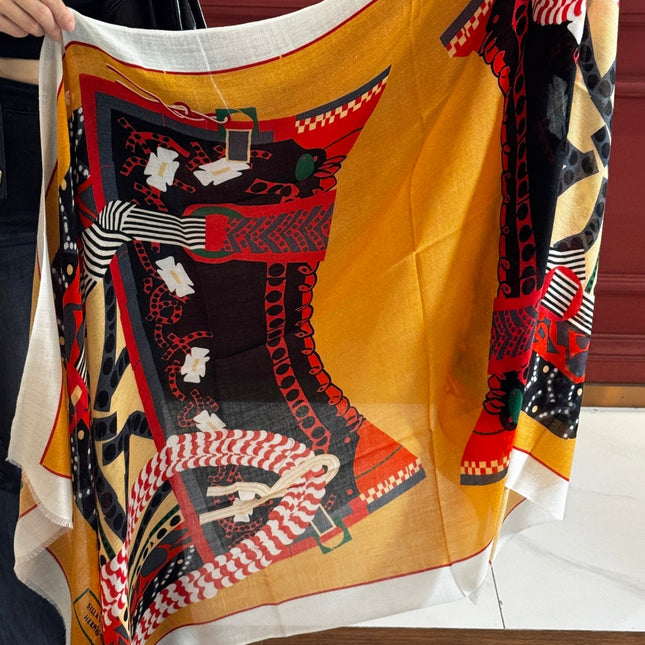 HERMES 25S SCARF 200 IN CASHMERE SILK 730598