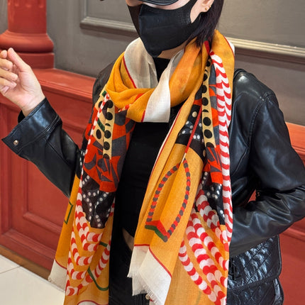 HERMES 25S SCARF 200 IN CASHMERE SILK 730598